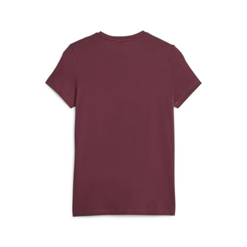 PUMA T-Shirt con Logo Essentials Donna XXS Dark Jasper Red 951760930