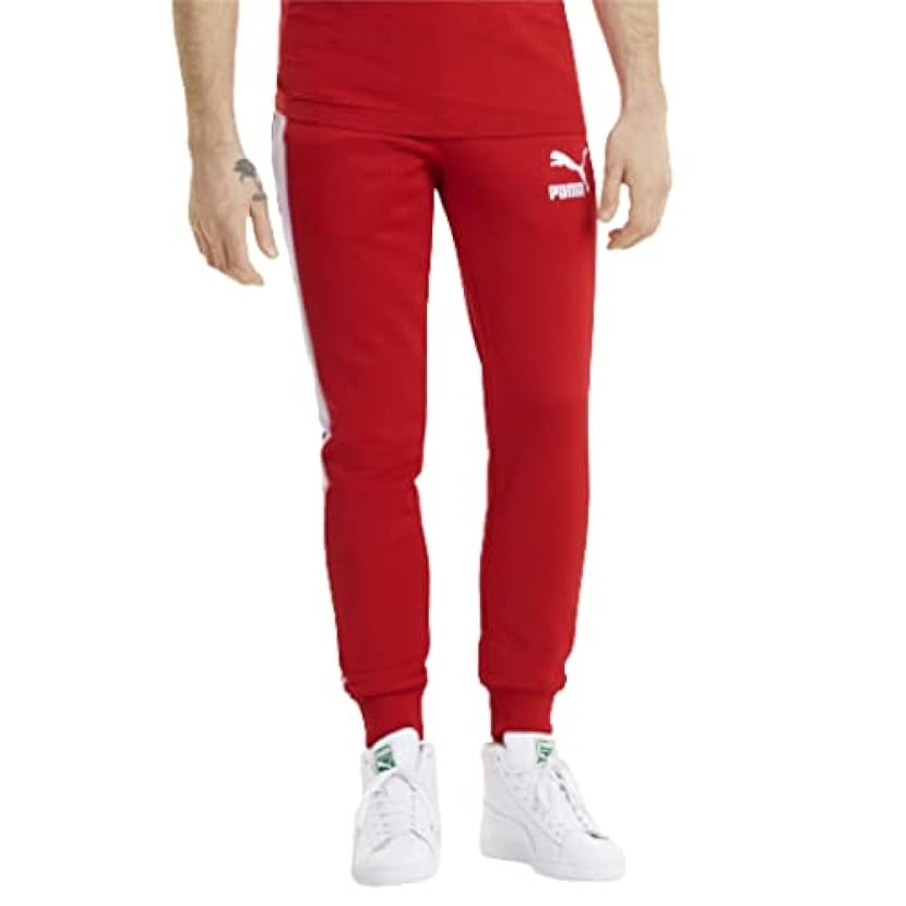 PUMA Iconic T7 Pantaloni da Allenamento, Rosso-High Risk Red, XXL Uomo 615623196