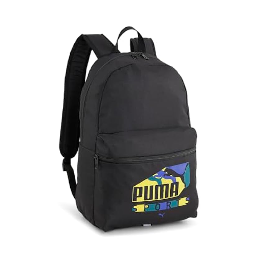 PUMA PUMA Phase Sports Print Backpack - Zaino Bambini unisex, PUMA Black-Sports Print, OSFA - 090709 172725370