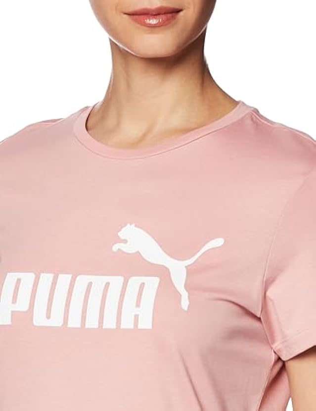 PUMA Donna Essential Logo Tee 40 Shirt, Bridal Rose, S 011767530