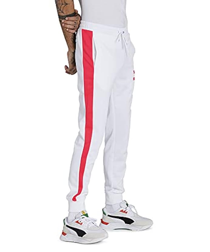 Puma Iconic T7 - Pantaloni da jogging da uomo, colore: Bianco 331371566