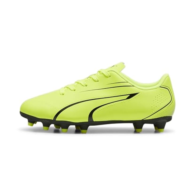 Puma Unisex Youth Vitoria Fg/Ag Jr Soccer Shoes, Electric Lime-Puma Black, 35 EU 644648885