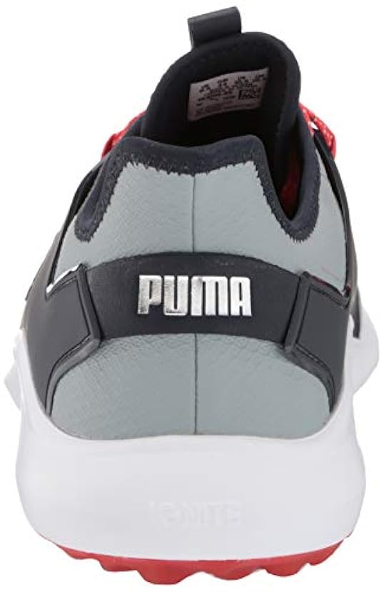 PUMA Men´s Ignite Fasten8 Golf Shoe, Quarry Silver-Navy Blazer, 9.5 708075827