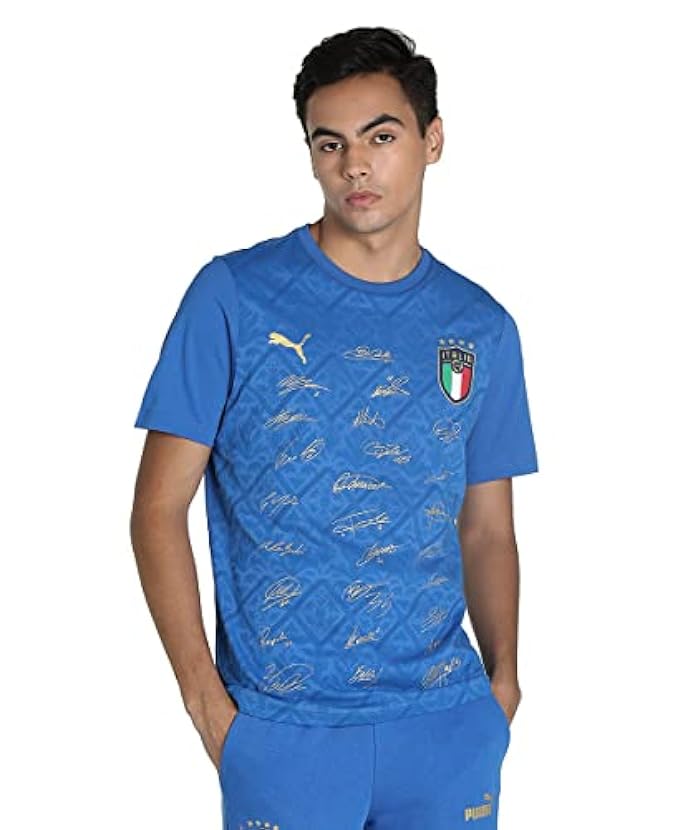 PUMA Italia FIGC T-Shirt Celebrativa Campioni d´Europa 2021 con Firme Giocatori (XL) 160316996