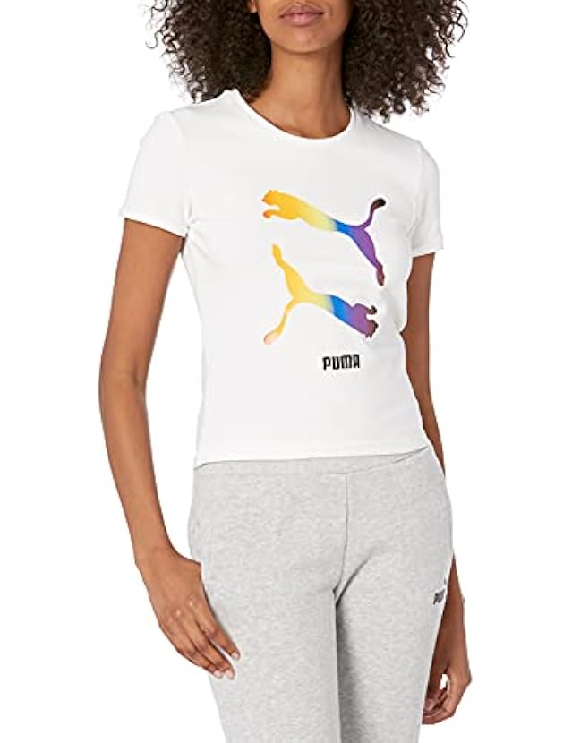 PUMA Pride Fitted Tee T-Shirt Donna 611332159