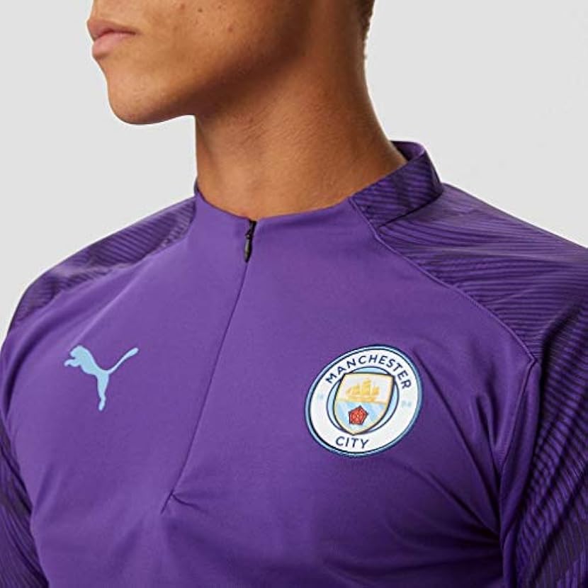 PUMA 2019-2020 Manchester City Half Zip Training Top (Purple) 909262178