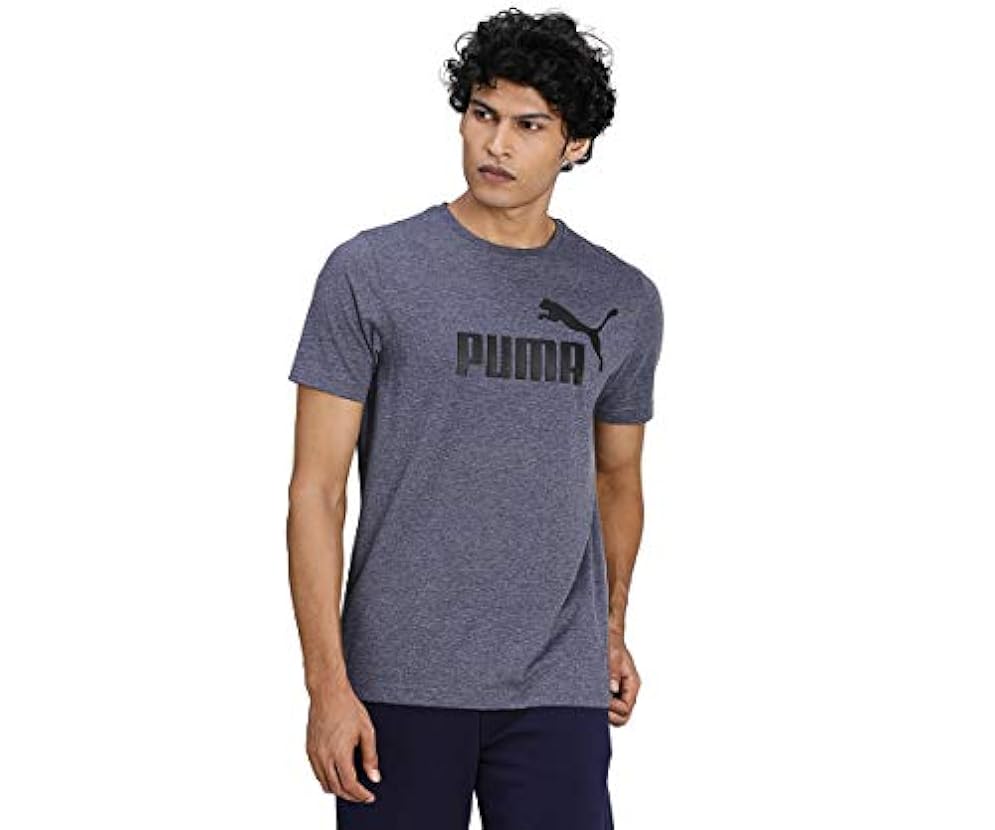 PUMA T-Shirt Essentials Heather Uomo M Peacoat Blue 033838921