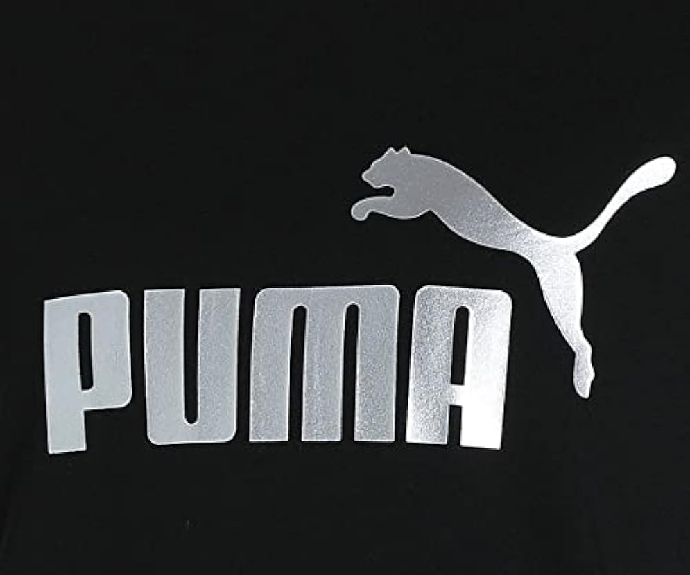 PUMA Ess Logo Tee, Unisex, Nero-Argento Metallico, XS 711865341