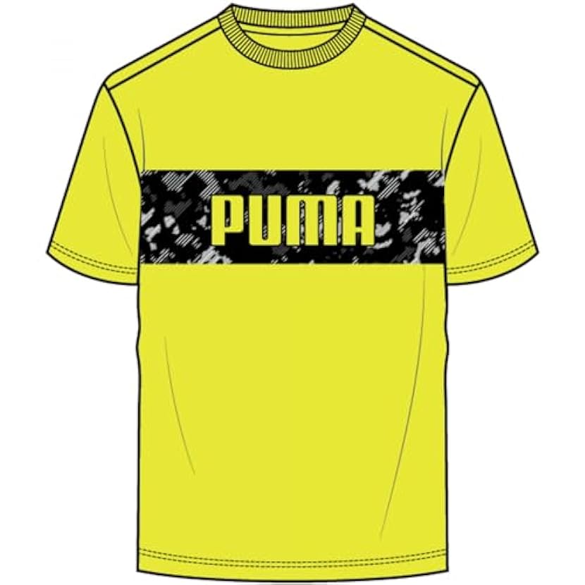 PUMA Active Sports Graphic Tee B Maglietta, Giallo, 164 Unisex-Bimbi 494952541