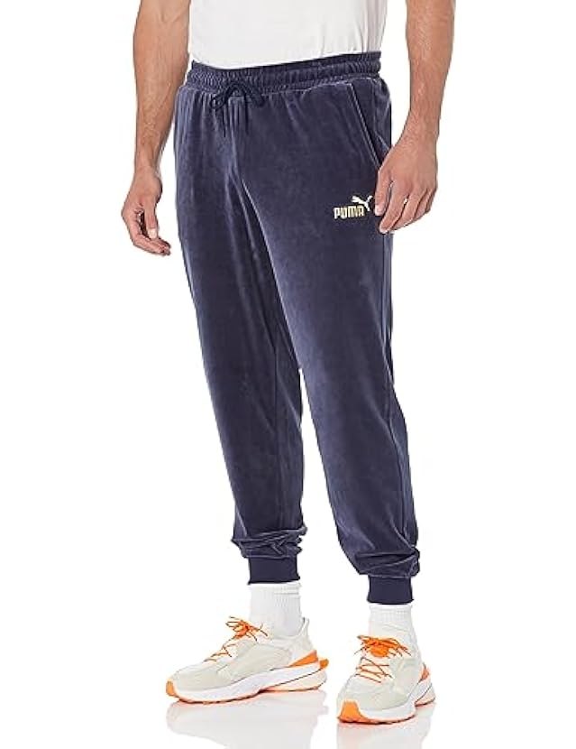 PUMA Pantaloni sportivi da uomo in velluto con finiture