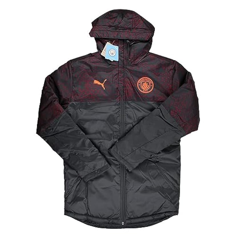 PUMA 2023-2024 Man City Graphic Winter Jacket (Strong G