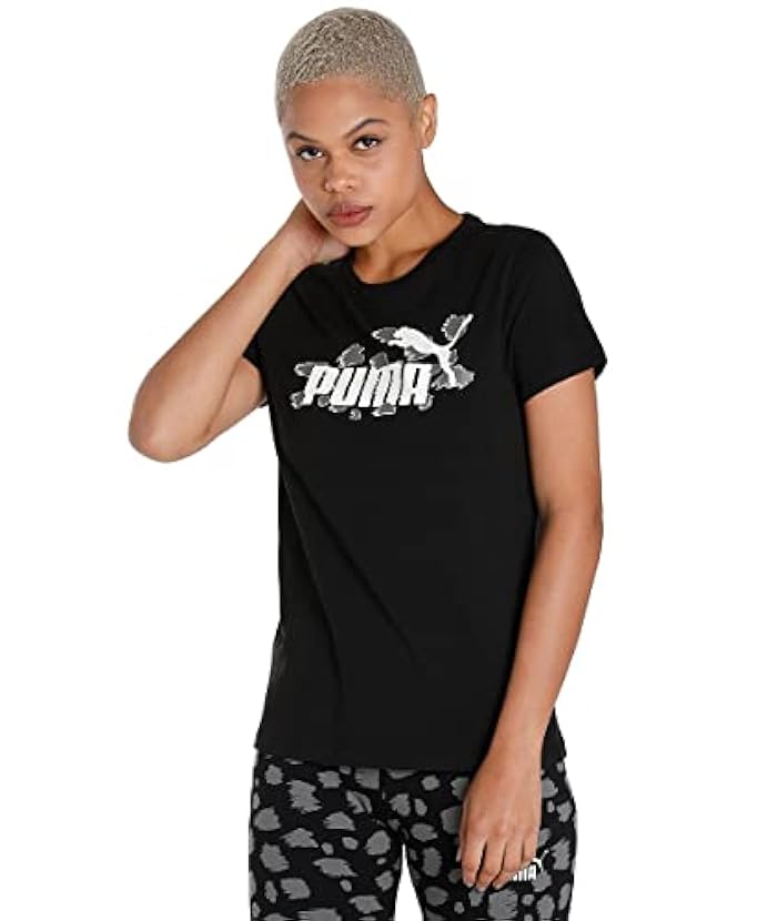 PUMA T-Shirt Essentials+ Animal da Donna XL Black 03775